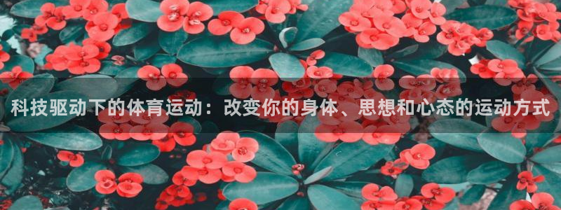 J9官方正版app集团官网首页：科技驱动下的体育运动：改变你